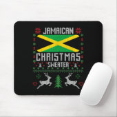 Tapis De Souris Drapeau jamaïcain Sweat de Noël (Avec souris)