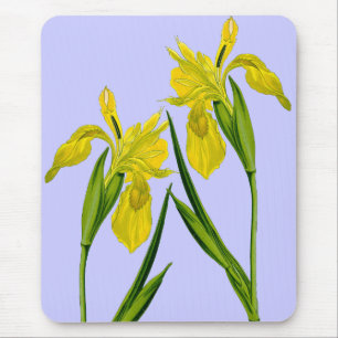 Tapis De Souris Drapeau jaune Iris Twins Mousepad