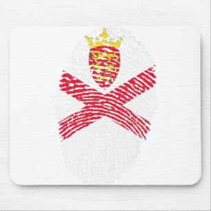 Tapis De Souris Drapeau Jersey Empreinte Pays Fierté Identité