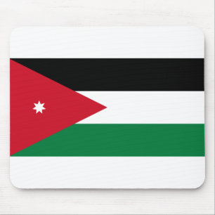 Tapis De Souris Drapeau Jordanie
