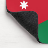 Tapis De Souris Drapeau Jordanie (Coin)