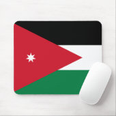Tapis De Souris Drapeau Jordanie (Avec souris)