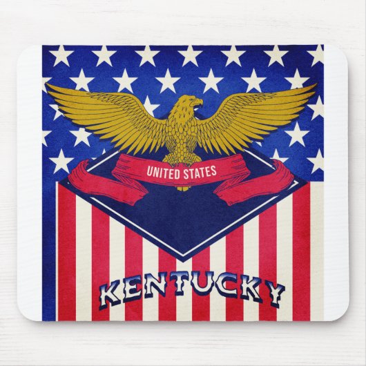 Tapis De Souris Drapeau Kentucky USA (Devant)