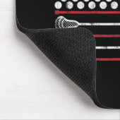 Tapis De Souris Drapeau Lacrosse USA (Coin)