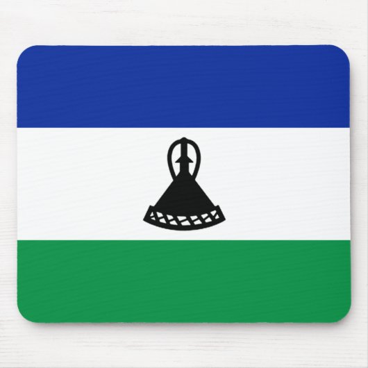 Tapis De Souris Drapeau Lesotho Mousepad (Devant)