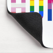 Tapis De Souris Drapeau LGBT HUMAN Mois Gay pride Transgenre (Coin)