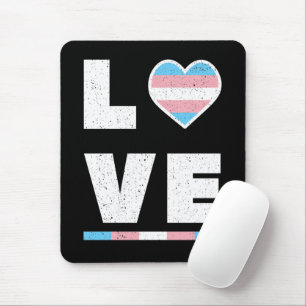 Tapis De Souris Drapeau LGBT Transgenre Fide Drapeau Distressed Gr
