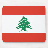 Tapis De Souris Drapeau libanais Mousepad (Devant)