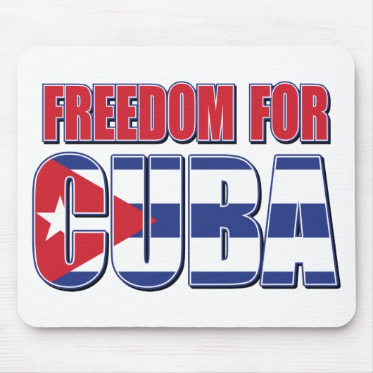 TAPIS DE SOURIS DRAPEAU LIBRE POUR CUBA (Devant)