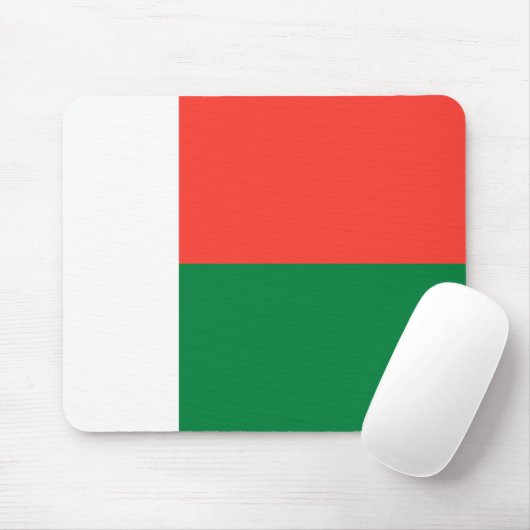 Tapis De Souris Drapeau Madagascar (Avec souris)