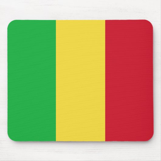 Tapis De Souris Drapeau malien Mousepad (Devant)