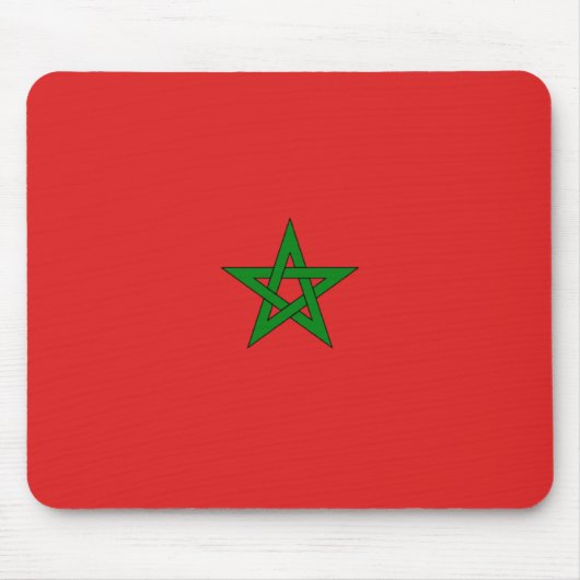 Tapis De Souris Drapeau marocain Mousepad (Devant)