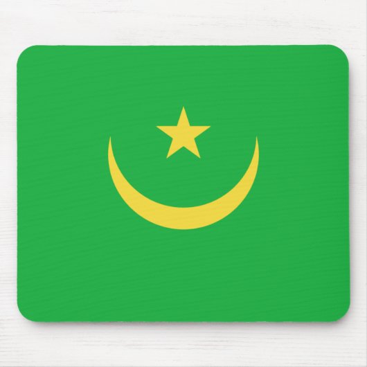 Tapis De Souris Drapeau mauritanien Mousepad (Devant)