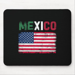 Tapis De Souris Drapeau mexicain américain Drapeau mexicain