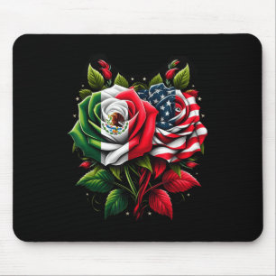 Tapis De Souris Drapeau mexicain Drapeau américain Drapeau mexicai