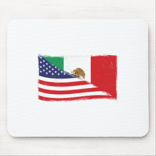 Tapis De Souris Drapeau Mexicain États-Unis Drapeau Fier Mexique R