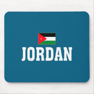 Tapis De Souris Drapeau minimal de la Jordanie Racines patriotique