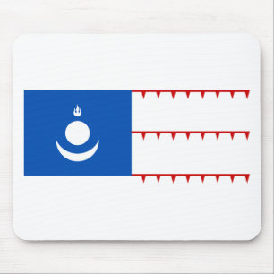 Tapis De Souris Drapeau mongol d'empire