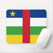 Tapis De Souris Drapeau Mousepad de Centrafrique (Avec souris)