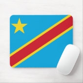 Tapis De Souris Drapeau Mousepad de Congo-Kinshasa (Avec souris)