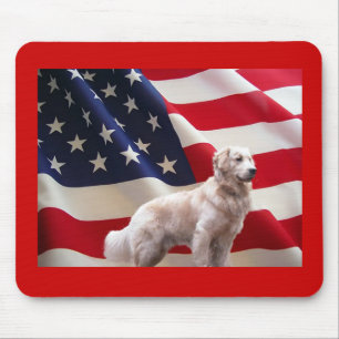 Tapis De Souris Drapeau Mousepad de golden retriever