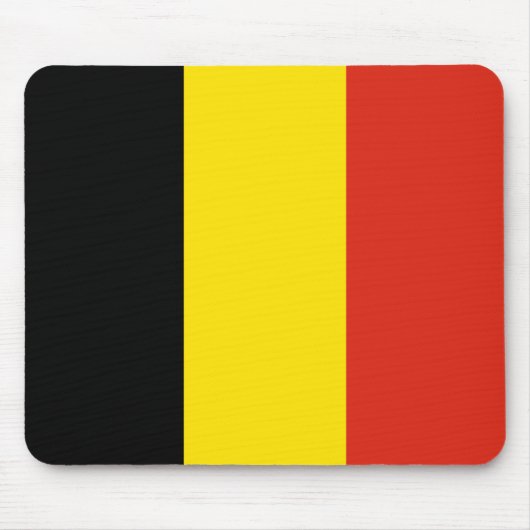Tapis De Souris Drapeau Mousepad de la Belgique (Devant)
