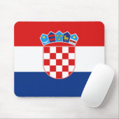 Tapis De Souris Drapeau Mousepad de la Croatie (Avec souris)