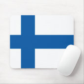 Tapis De Souris Drapeau Mousepad de la Finlande (Avec souris)