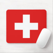 Tapis De Souris Drapeau Mousepad de la Suisse (Avec souris)