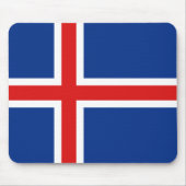 Tapis De Souris Drapeau Mousepad de l'Islande (Devant)
