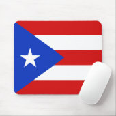 Tapis De Souris Drapeau Mousepad de Porto Rico (Avec souris)