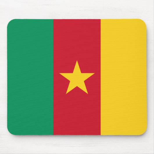 Tapis De Souris Drapeau Mousepad du Cameroun (Devant)