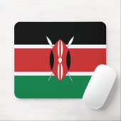 Tapis De Souris Drapeau Mousepad du Kenya (Avec souris)