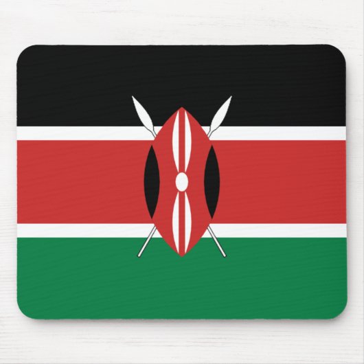 Tapis De Souris Drapeau Mousepad du Kenya (Devant)
