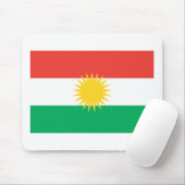 Tapis De Souris Drapeau Mousepad du Kurdistan (Avec souris)