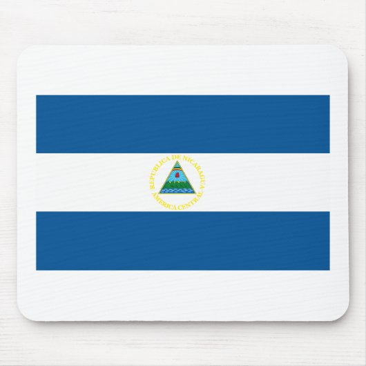Tapis De Souris Drapeau Mousepad du Nicaragua (Devant)