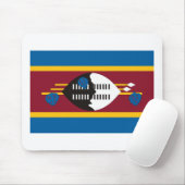 Tapis De Souris Drapeau Mousepad du Souaziland (Avec souris)