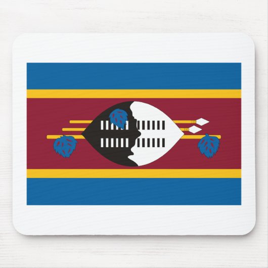 Tapis De Souris Drapeau Mousepad du Souaziland (Devant)