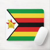 Tapis De Souris Drapeau Mousepad du Zimbabwe (Avec souris)