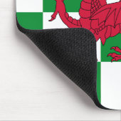 Tapis De Souris Drapeau mystique de dragon celtique rouge du Pays  (Coin)