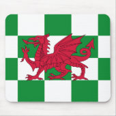 Tapis De Souris Drapeau mystique de dragon celtique rouge du Pays  (Devant)