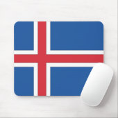 Tapis De Souris Drapeau national d'Islande (Avec souris)