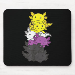 Tapis De Souris Drapeau non binaire Fierté non binaire LGBTQ Axolo