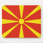 Tapis De Souris Drapeau nord de Macédoine Mousepad (Devant)
