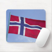 Tapis De Souris Drapeau norvégien RF) (Avec souris)