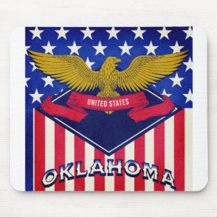 Tapis De Souris Drapeau Oklahoma USA