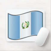 Tapis De Souris Drapeau ondulé du Guatemala (Avec souris)