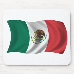 Tapis De Souris Drapeau onduleux du Mexique
