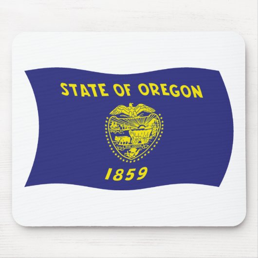 Tapis De Souris Drapeau Oregon Mousepad (Devant)