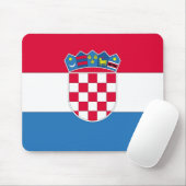 Tapis De Souris Drapeau ou drapeau croate de Croatie (Avec souris)